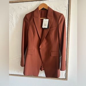 Brand New with Tags - Theory Etiennette Blazer - Size 2 - Color Brandy